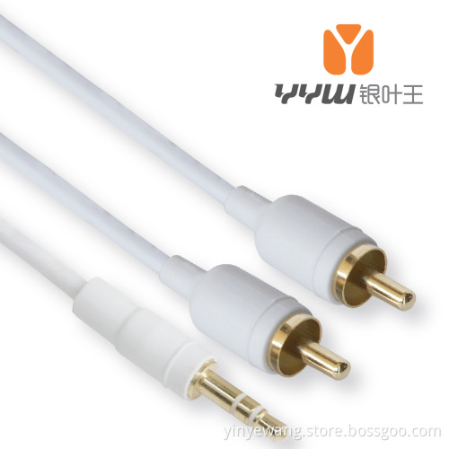 3.5mm Stereo Male to 2RCA Male Audio Cable